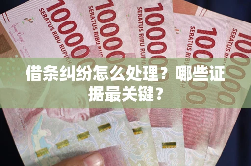 武汉借条纠纷怎么处理？哪些证据最关键？