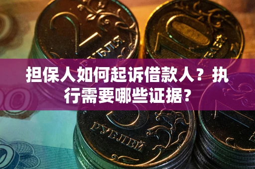 武汉担保人如何起诉借款人？执行需要哪些证据？