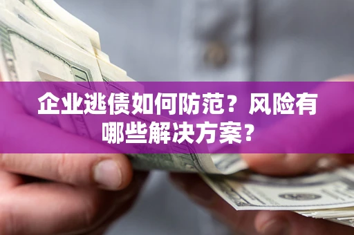 武汉企业逃债如何防范？风险有哪些解决方案？