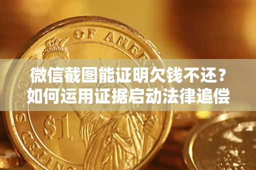 武汉微信截图能证明欠钱不还？如何运用证据启动法律追偿程序？