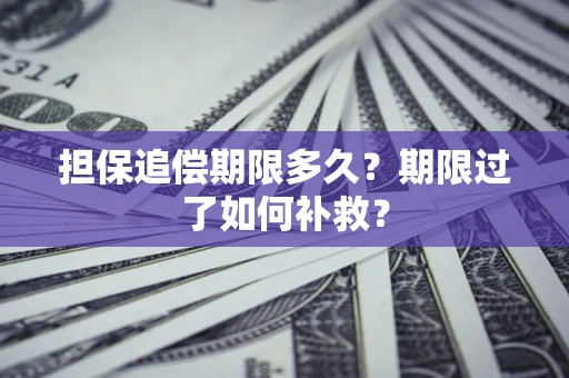 武汉担保追偿期限多久？期限过了如何补救？