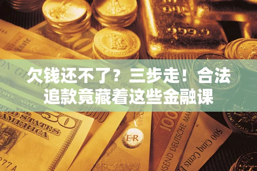武汉欠钱还不了？三步走！合法追款竟藏着这些金融课