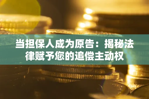 武汉当担保人成为原告：揭秘法律赋予您的追偿主动权