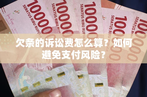 武汉欠条的诉讼费怎么算？如何避免支付风险？