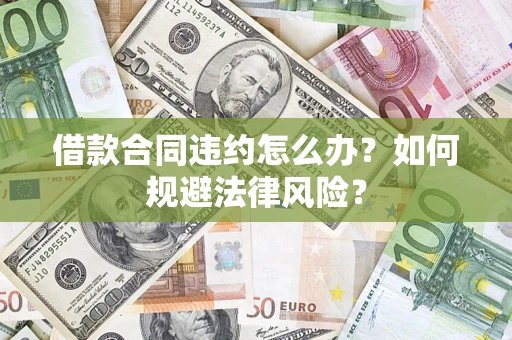 武汉借款合同违约怎么办？如何规避法律风险？