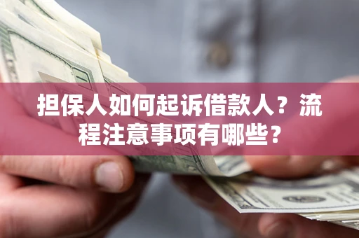 武汉担保人如何起诉借款人？流程注意事项有哪些？